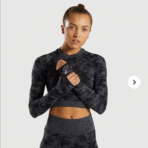 Gymshark Camo Longsleeve Crop